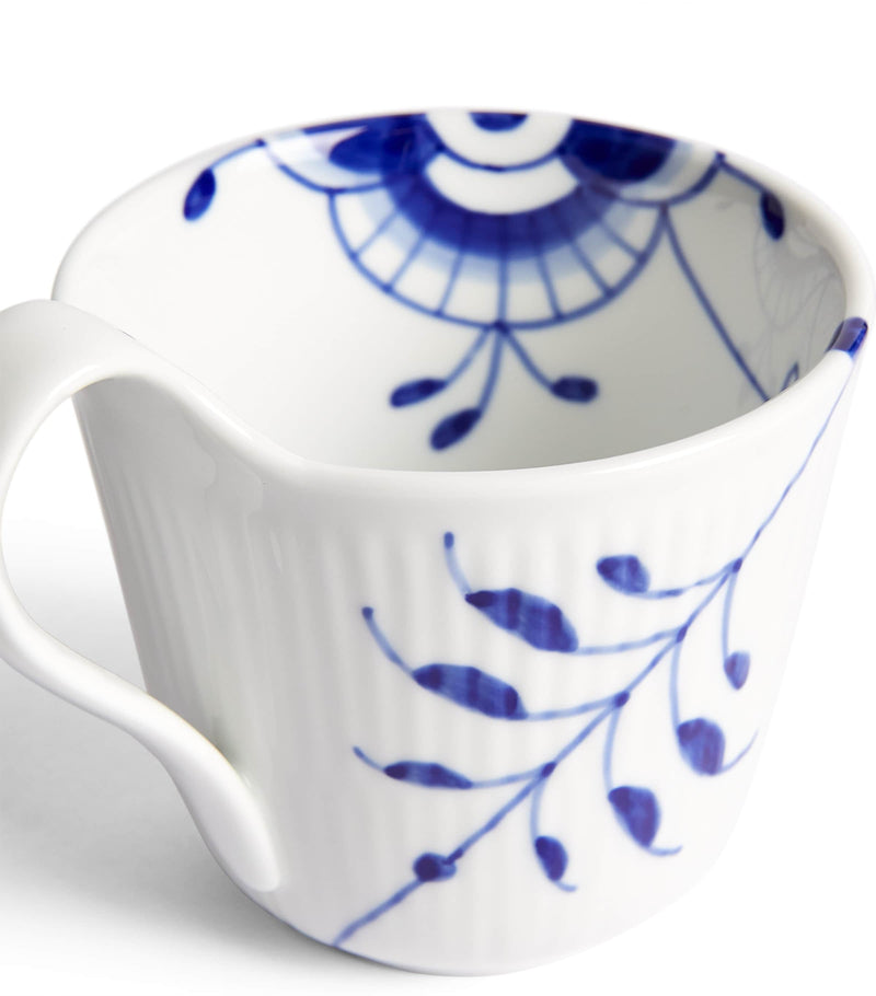 Royal Copenhagen Blue Fluted Mega High-Handle Mug 330ml, imported from the UK