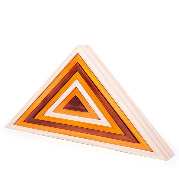 Bigjigs Toys 7 Wooden Stacking Triangles