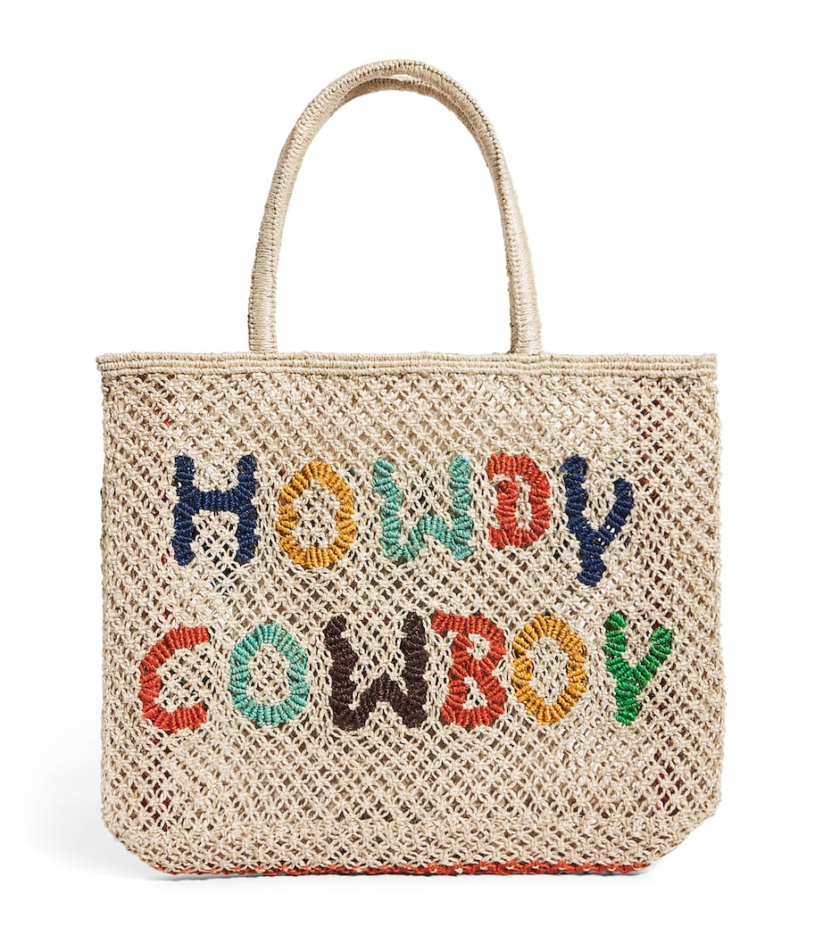 the Jacksons small jute howdy cowboy tote bag - British product