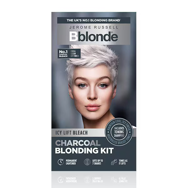 Jerome Russell Bblonde Charcoal Blonding Hair Kit, imported from the UK