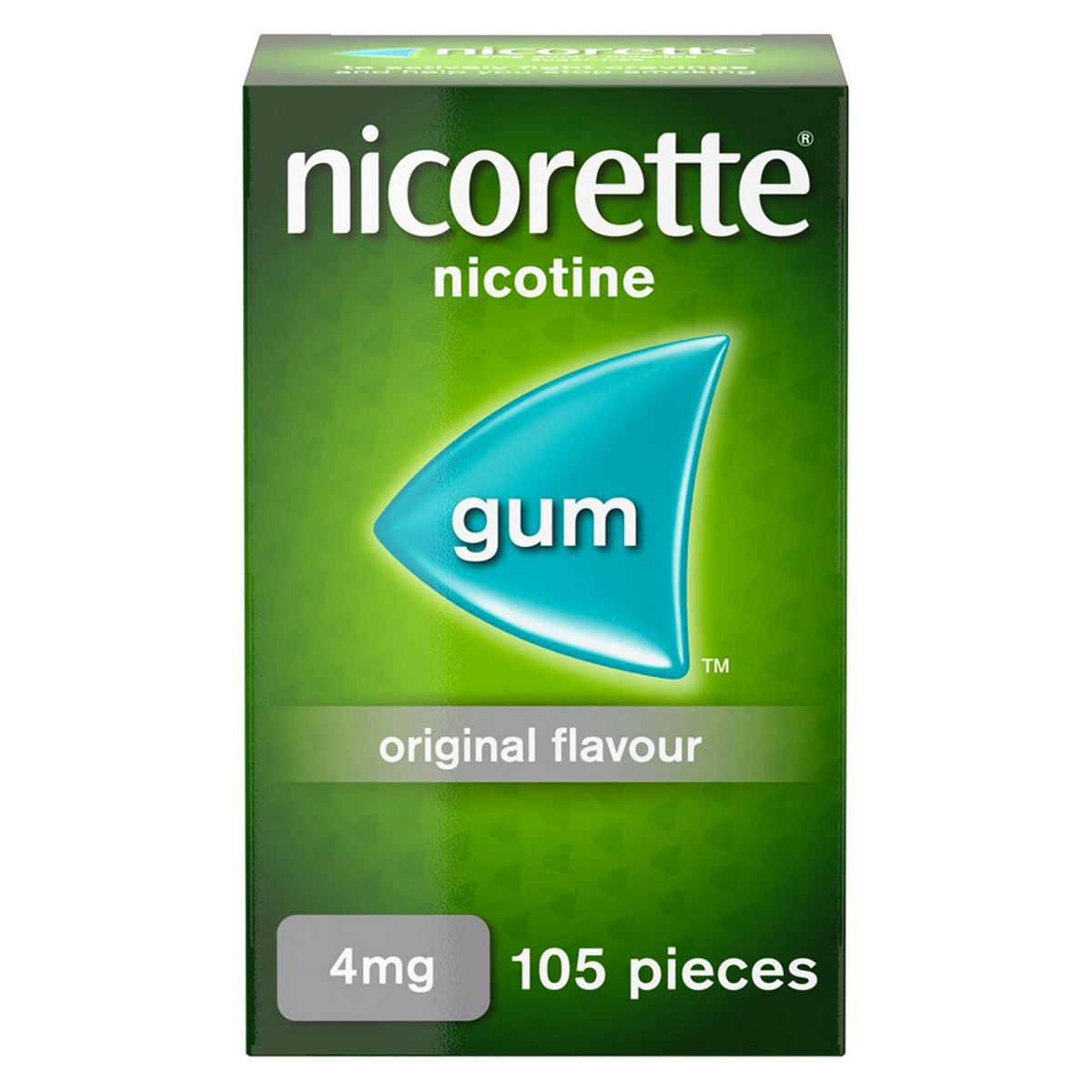 Nicorette 4mg Gum (Original Flavour) -105 pieces GOODS Boots   