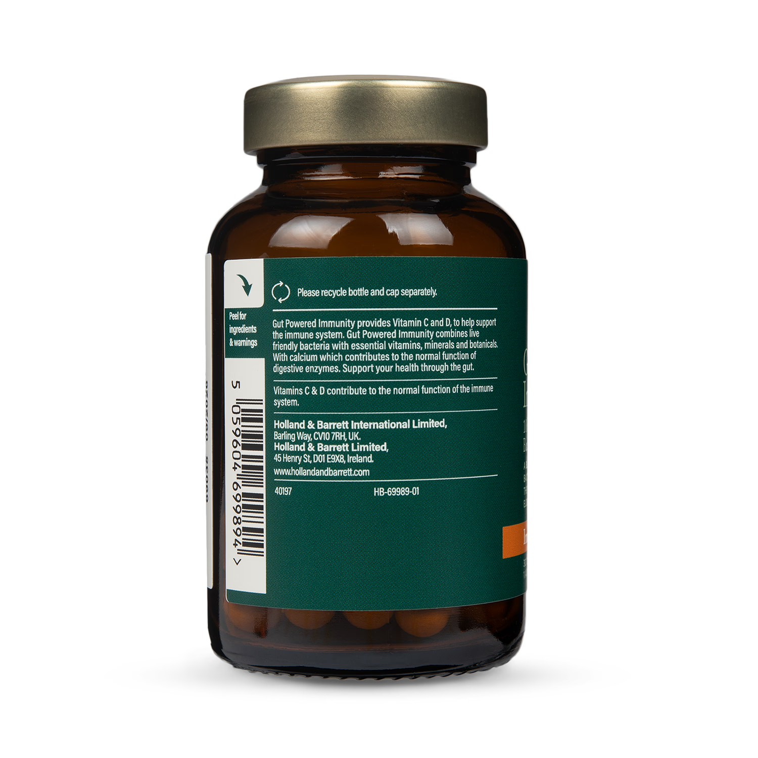 Holland & Barrett Gut Powered Immunity 30 Capsules, UK version