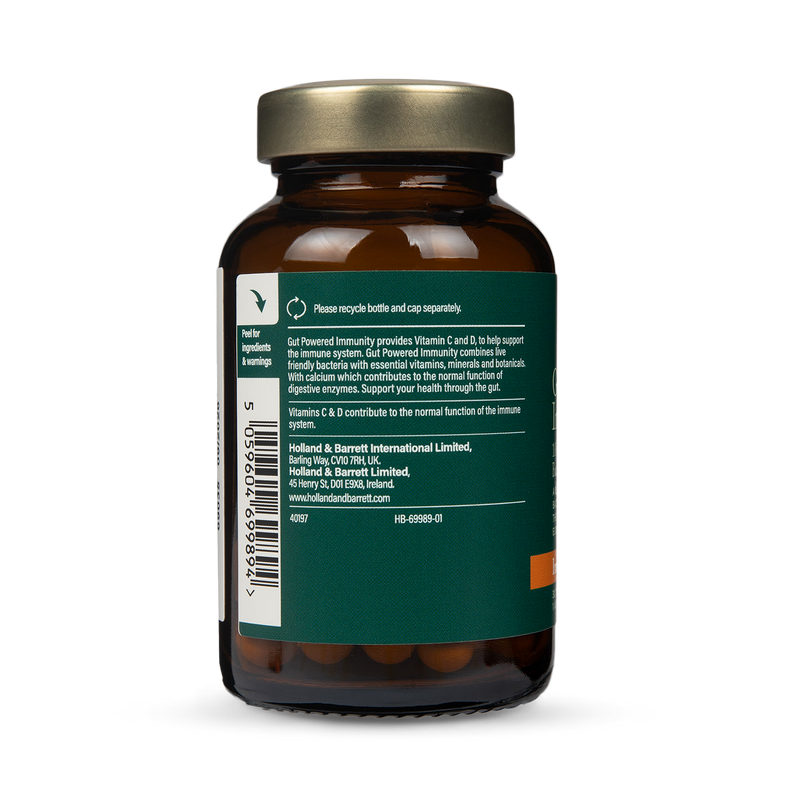 Holland & Barrett Gut Powered Immunity 30 Capsules, UK version