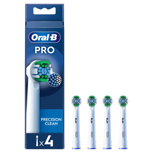 Oral-B Precision Clean Replacement Electric Toothbrush Heads x4 electric & battery toothbrushes Sainsburys   
