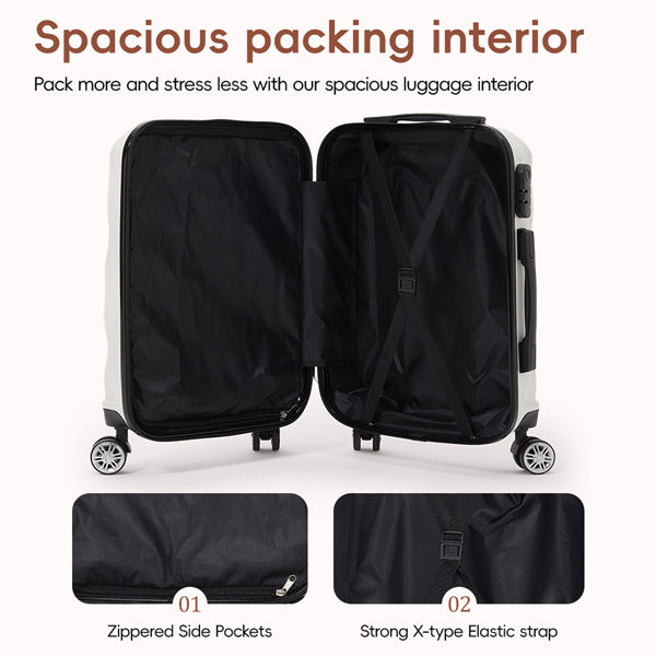 Livingandhome travel suitcase 20 inch hard shell (British brand)