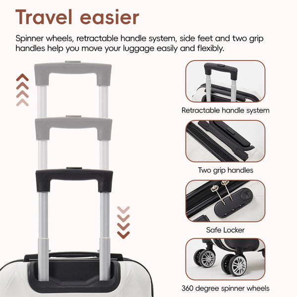 Livingandhome travel suitcase 20 inch hard shell (British brand)