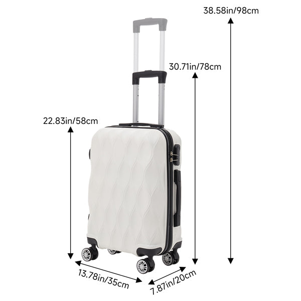 Livingandhome travel suitcase 20 inch hard shell (British brand)
