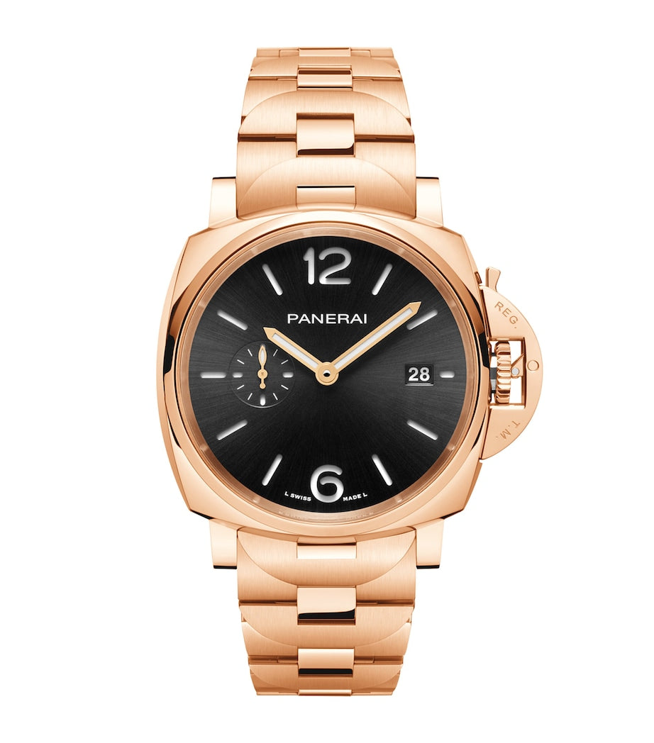 Panerai Luminor Due rose gold watch 42mm (British brand)