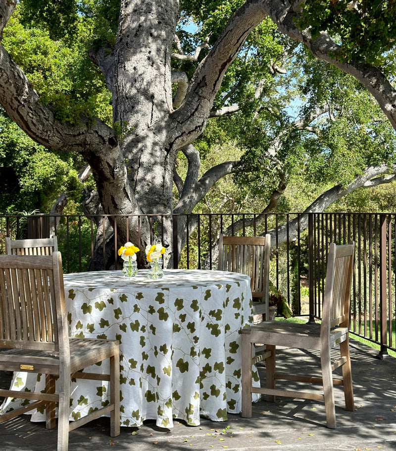 Summerill & Bishop Ivy print round tablecloth 260cm (British brand)
