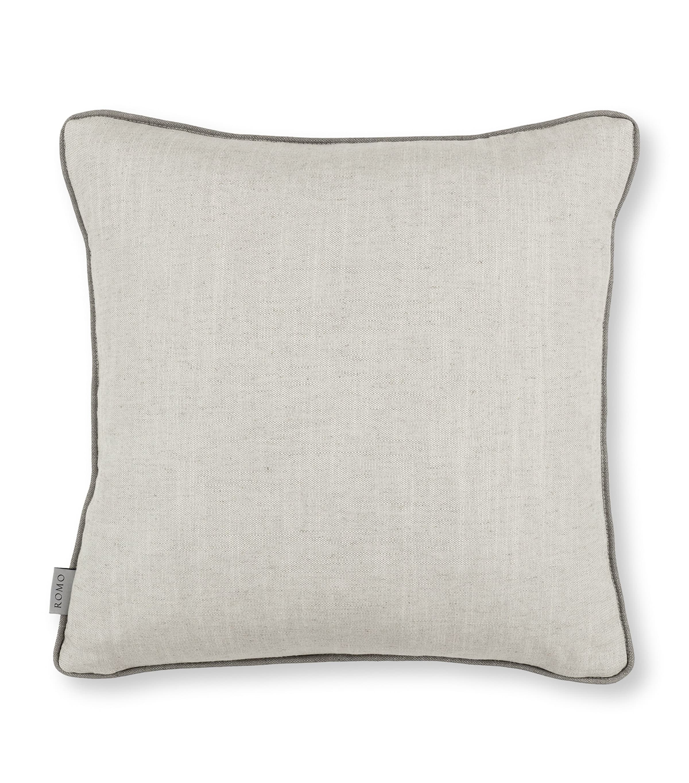 Romo Pluma Blush cushion 50cm x 50cm, imported from the UK