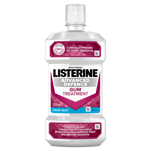Listerine Advanced Defense Gum Mouthwash 500ml mouthwash Sainsburys   