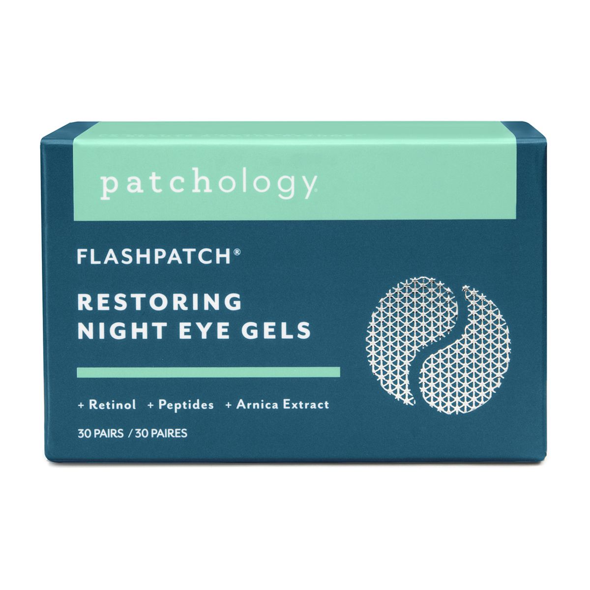 Patchology FlashPatch Restoring Night Eye Gels 30 Pair Jar GOODS Boots   