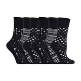 Gentle Grip 6 Pack Ladies Non Elastic Bamboo Socks