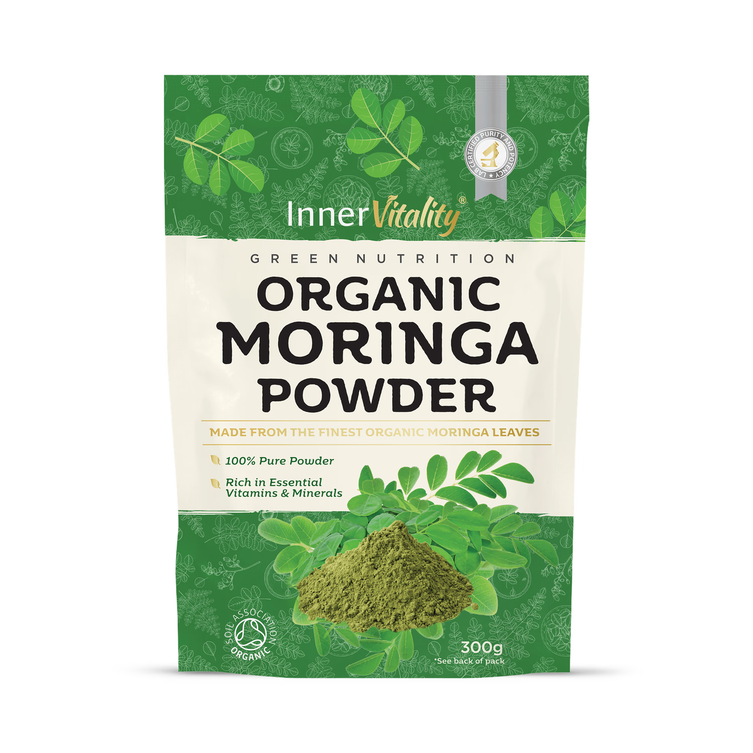 Inner Vitality organic moringa powder 300g (British brand)