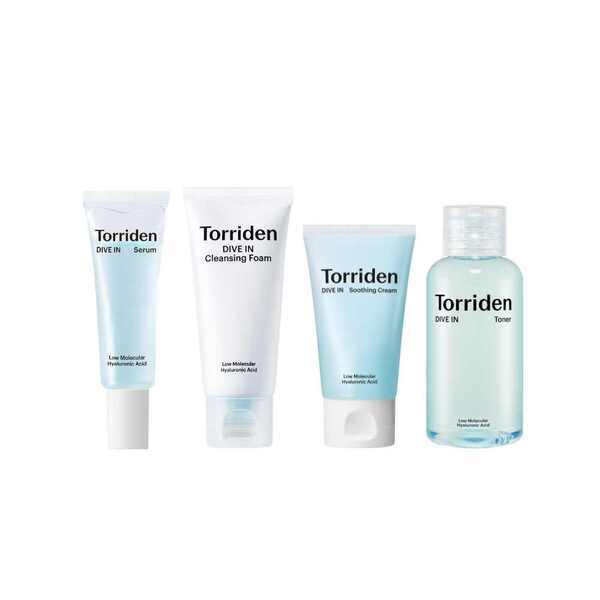 Torriden Dive-In skincare trial kit 4-piece - British product