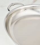 Hestan stainless steel oval au gratin dish 33.5cm, UK version