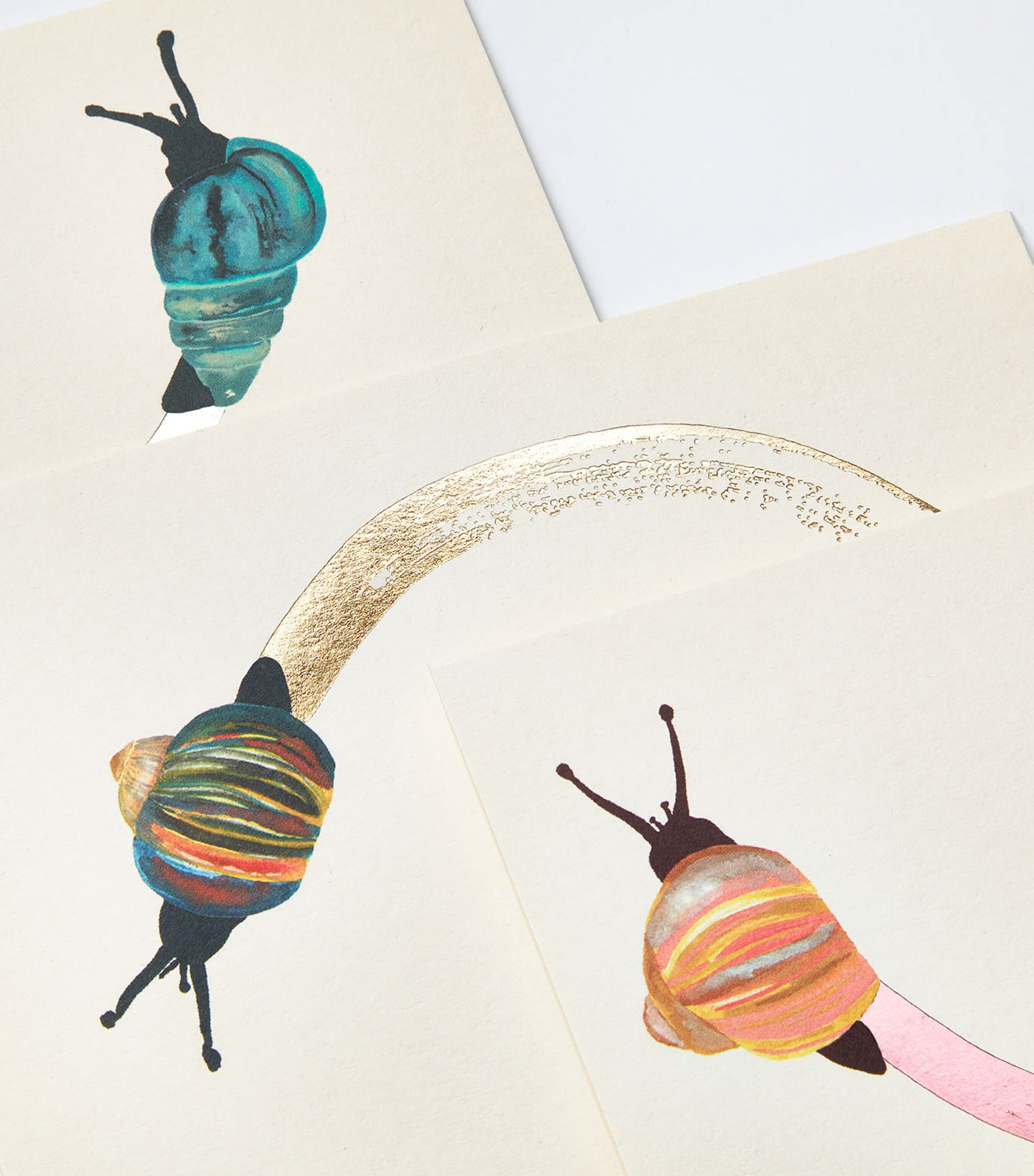 Jo Laing Snail Mail A6 note cards, UK version