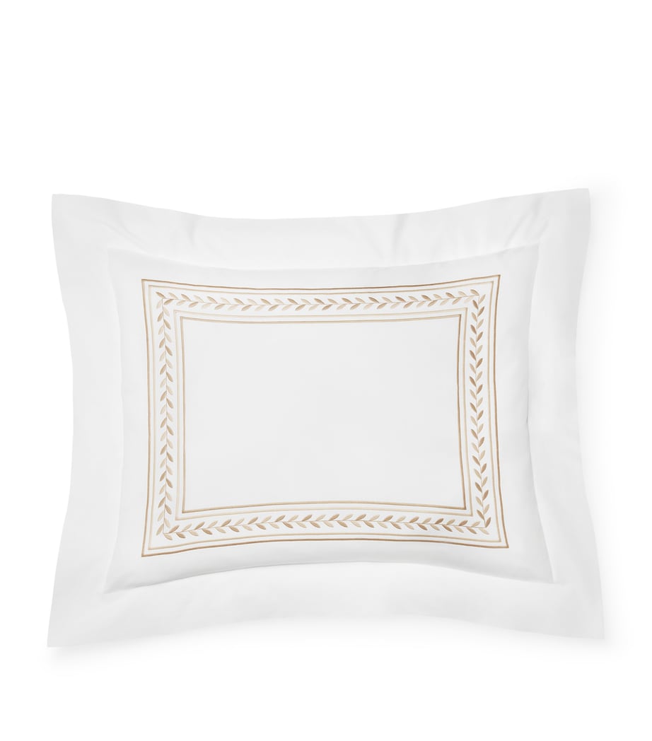 Pratesi Impero King pillowcase 50x90cm embroidered laurel, UK version
