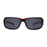 Freedom Polarised Sunglasses - Shiny Black and Red Frame GOODS Boots   