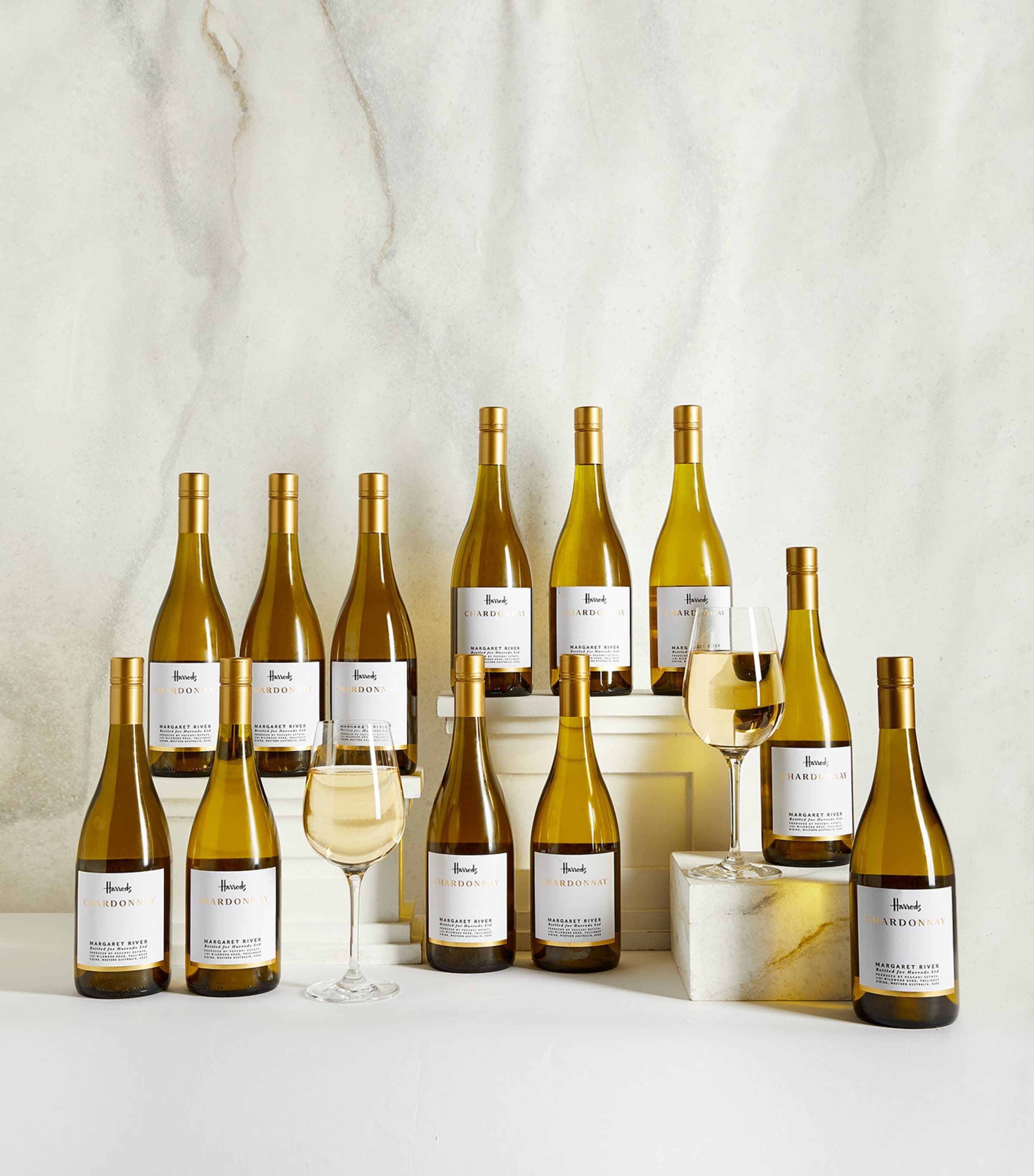 Harrods Margaret River Chardonnay 12 bottle wine case, UK version