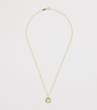 Jennifer Meyer 18kt gold and tourmaline flower necklace, UK version
