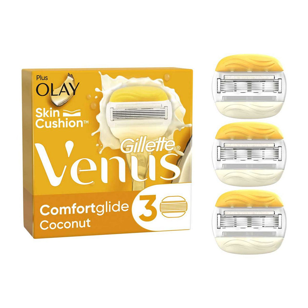 Venus Comfortglide Coconut plus Olay Razor Blades x 3