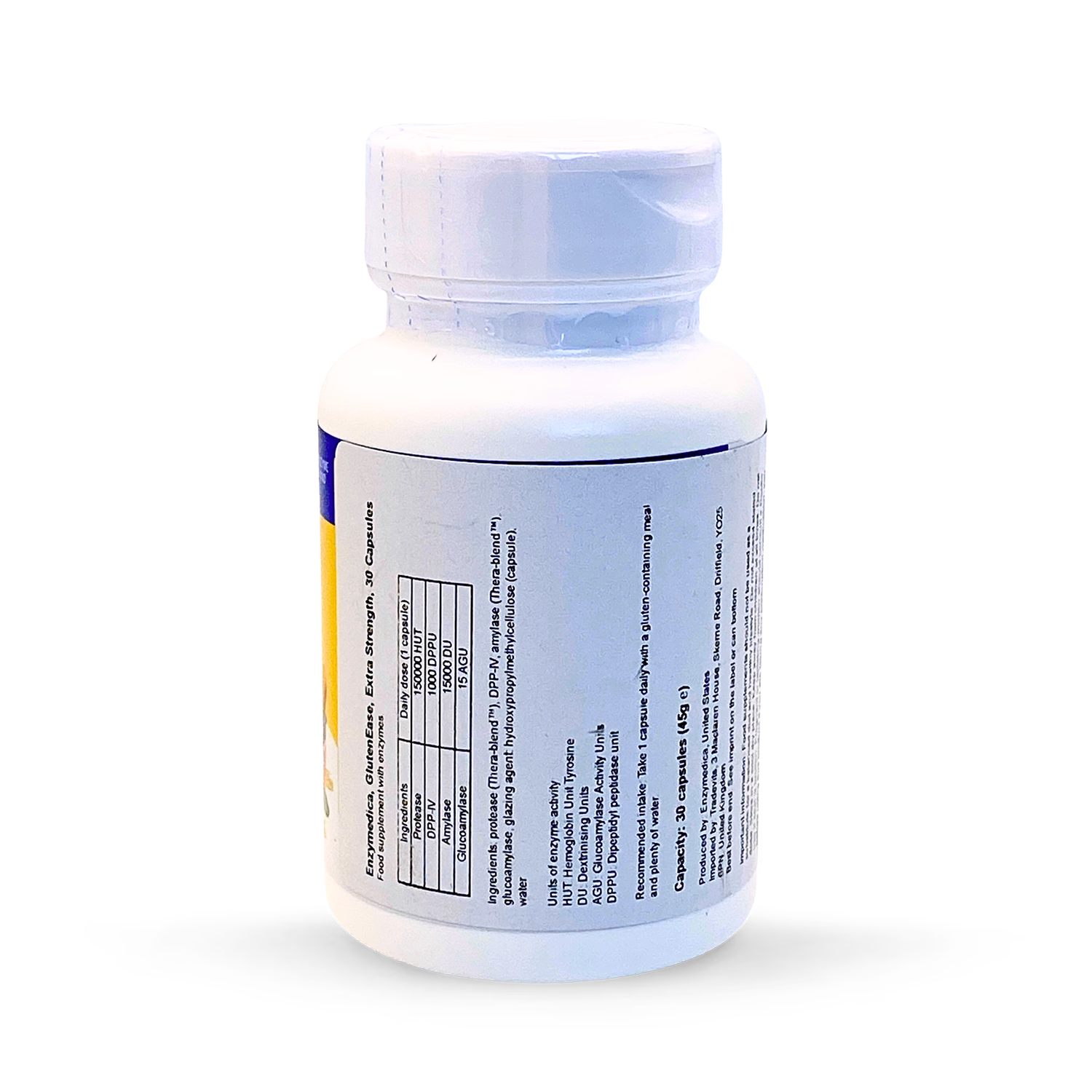 Enzymedica GlutenEase Extra Strength 30 capsules, imported from the UK