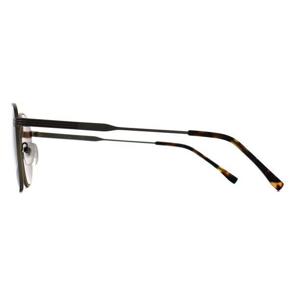 Lacoste L251S semi-matte gold brown sunglasses (British brand)