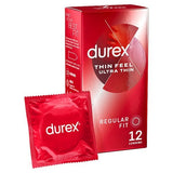 Durex Ultra Thin Feel Condoms Regular Fit Pack of 12 GOODS Superdrug   