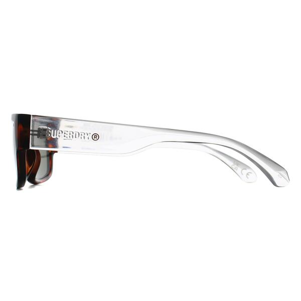 Superdry SDS-5005 brown unisex sunglasses tortoise crystal solid green, imported from the UK