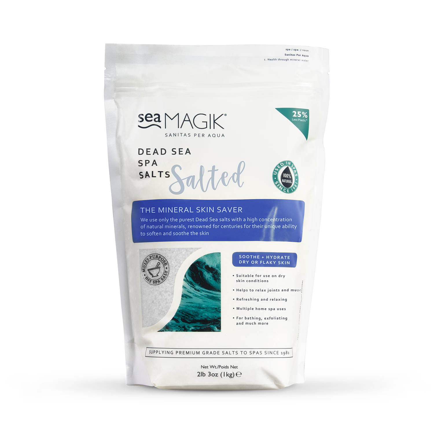 Sea Magik Dead Sea Bath Salts 1kg (British brand)