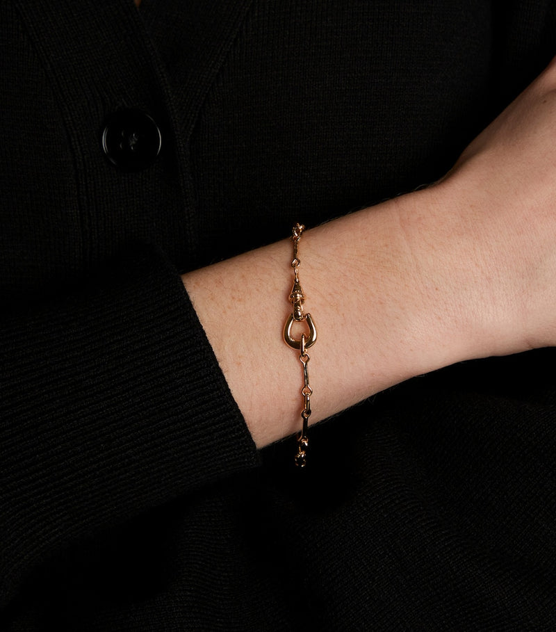 Astrid & Miyu gold-plated hardware chain bracelet 20cm - British product