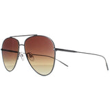 Ted Baker TB1625 men's aviator sunglasses gunmetal grey gradient (British brand)