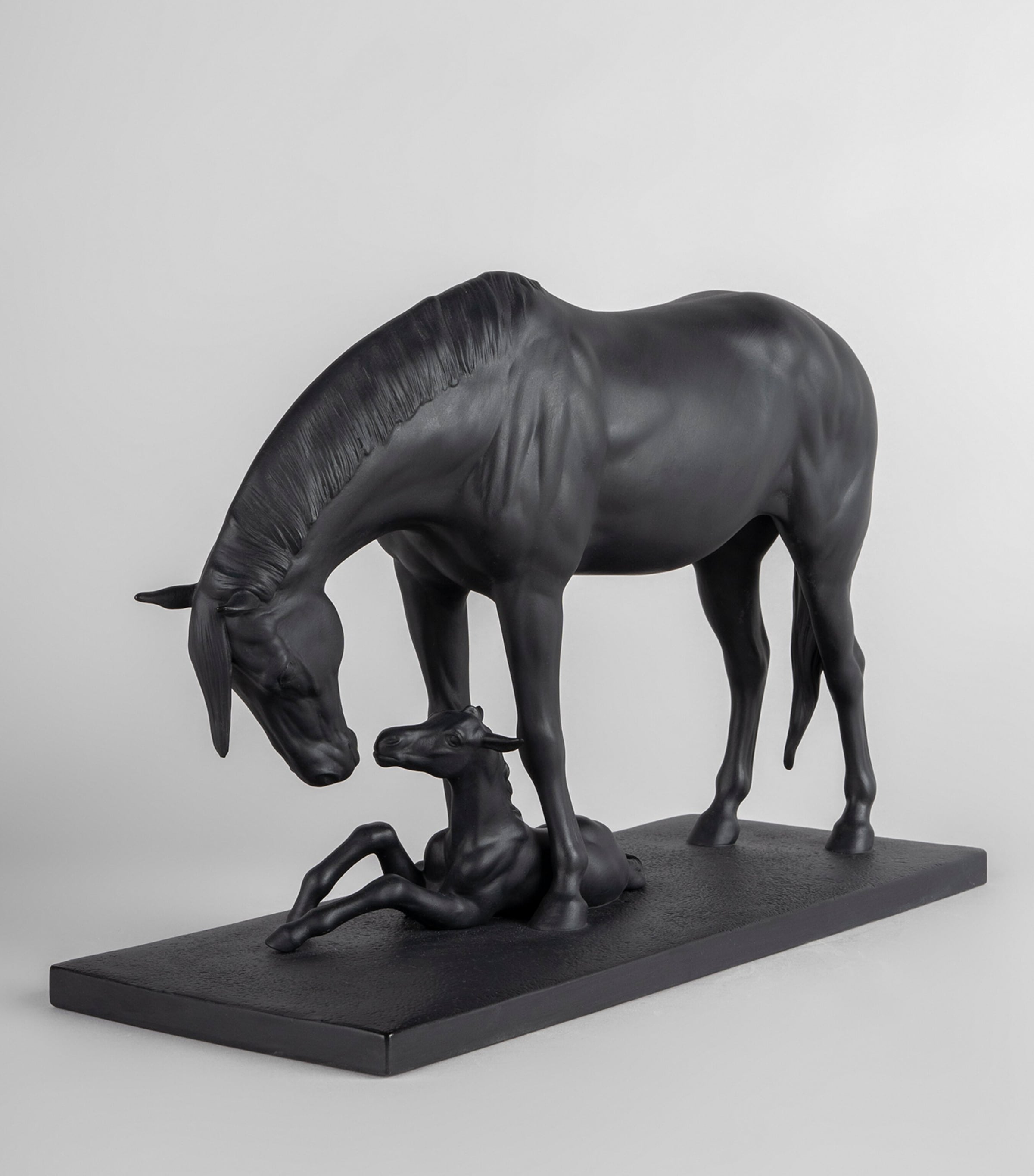 Lladró porcelain figurine of mare and foal, UK version
