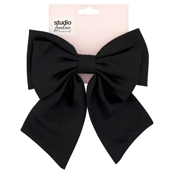 Studio London black bow hair clip item (British brand)