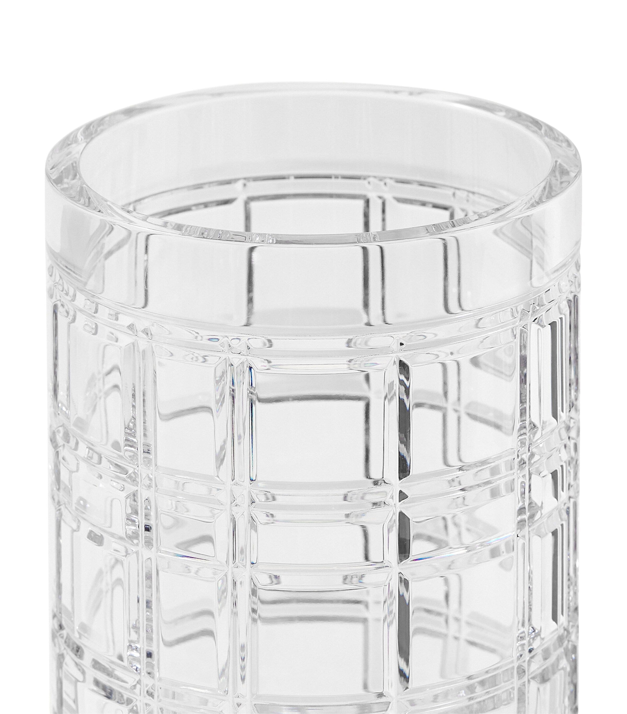Ralph Lauren Home Small Hudson Plaid Vase 25cm, imported from the UK