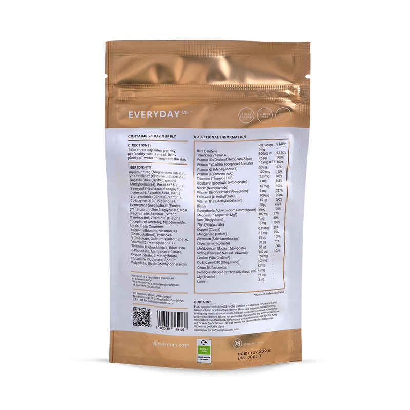 EverydayMe prenatal supplement 84 capsules, UK version