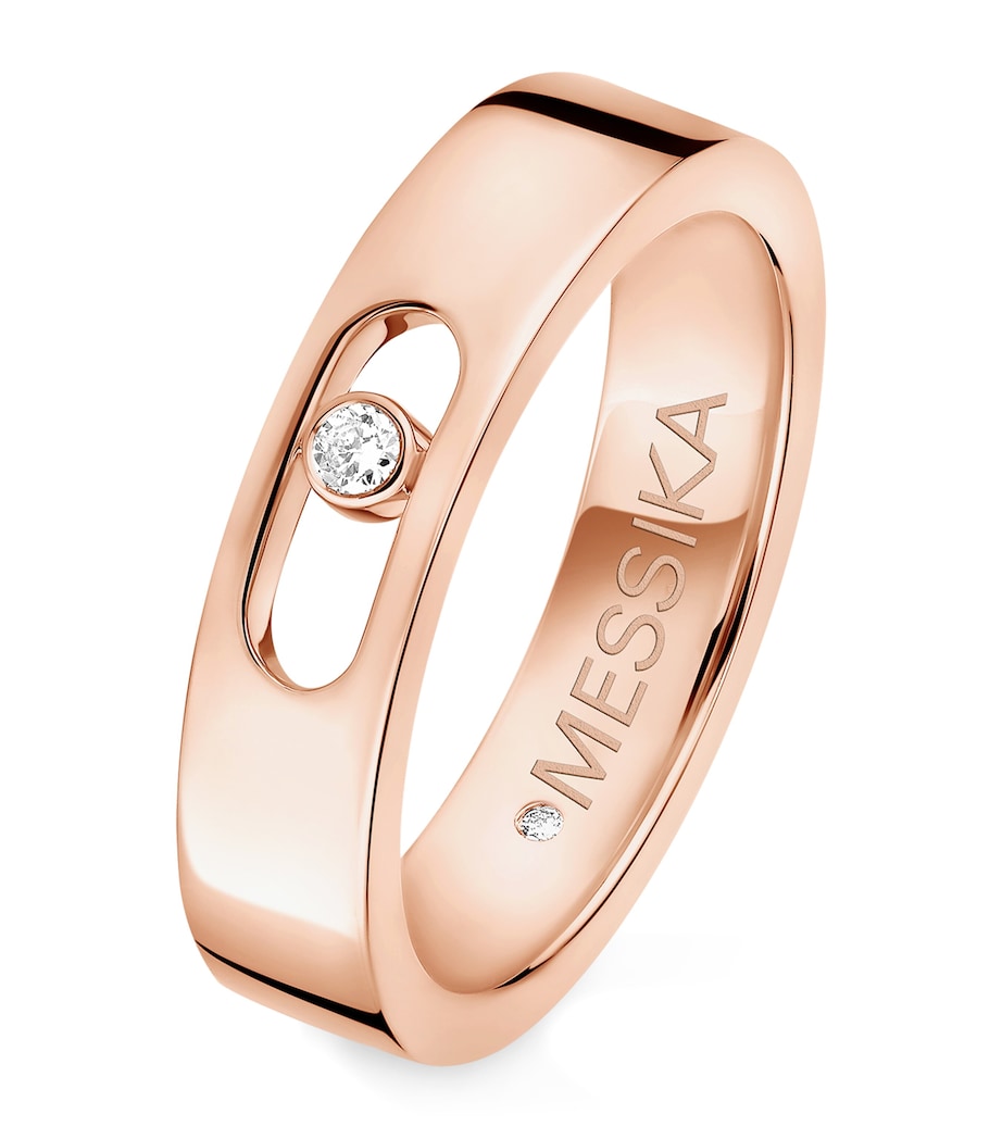 Messika Move Joaillerie Roségold Ehering 0,03 Karat Diamant (Britische Marke)