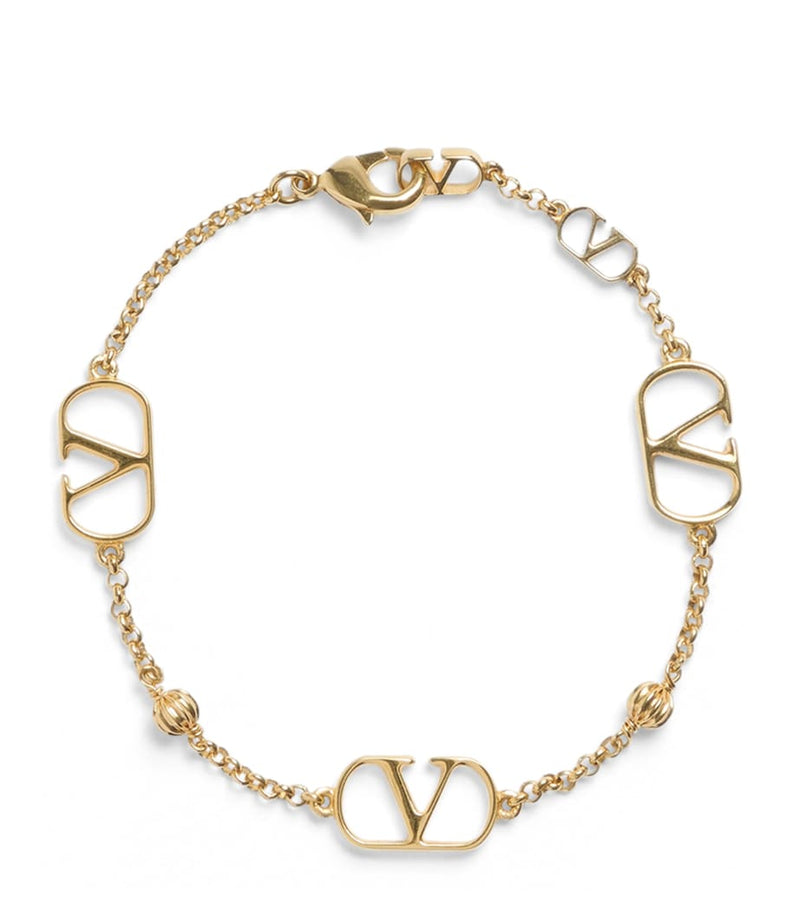 Valentino Garavani VLogo Signature gold-tone bracelet, UK version