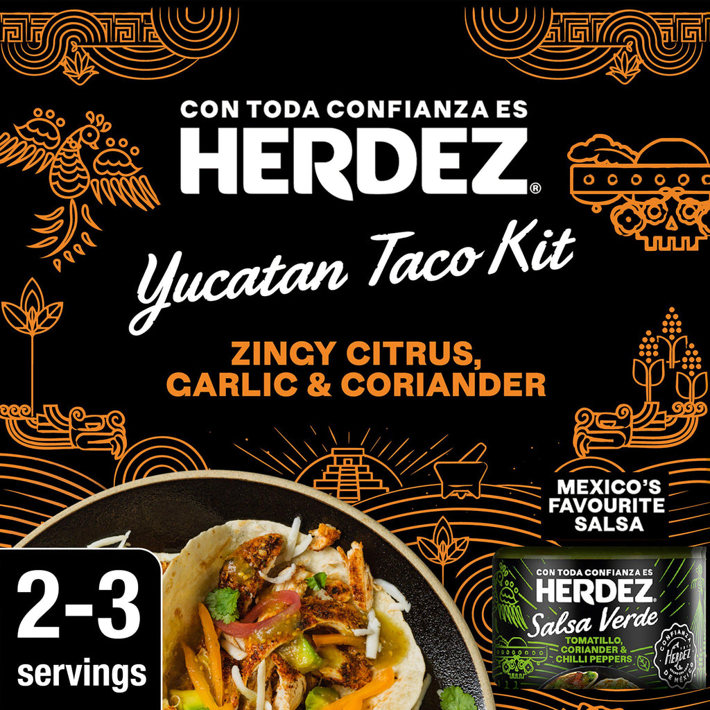 Herdez Yucatan Taco Kit Zingy Citrus Garlic & Coriander 497g