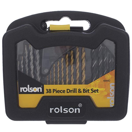 Rolson Drill Bit Set 38pc DIY Sainsburys   