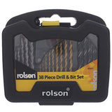 Rolson Drill Bit Set 38pc DIY Sainsburys   