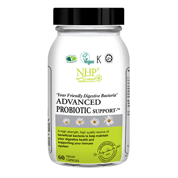 NHP Advanced Probiotic Support supplement, imported from the UK