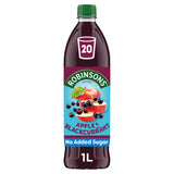 Robinsons Apple & Blackcurrant Squash No Added Sugar 1L Robinsons Sainsburys   