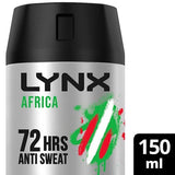 Lynx 72-Hour Antiperspirant Deodorant Spray Africa 150ml GOODS Superdrug   