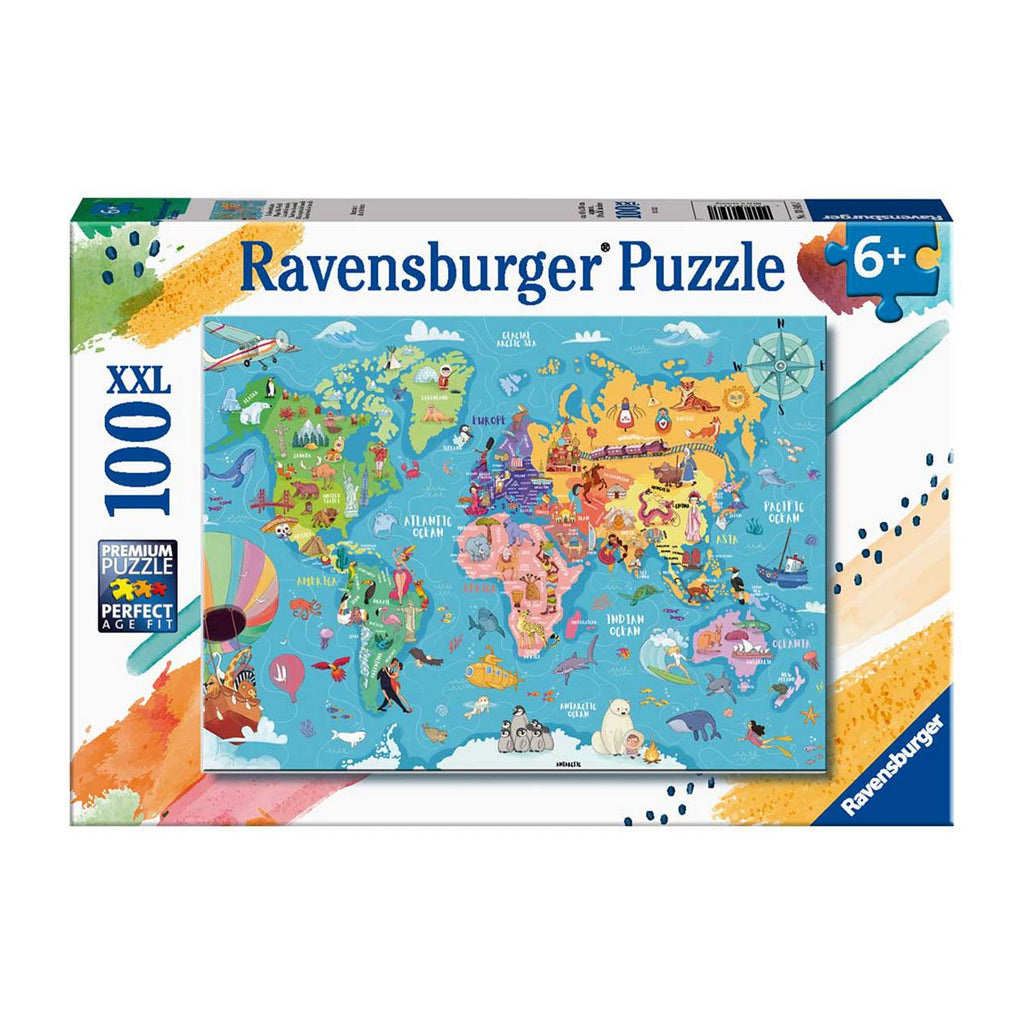 Ravensburger Map of the World XXL 100 Piece Jigsaw