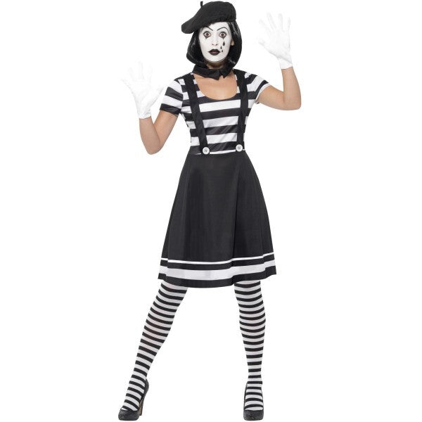Smiffys Lady Mime Artist costume (British brand)