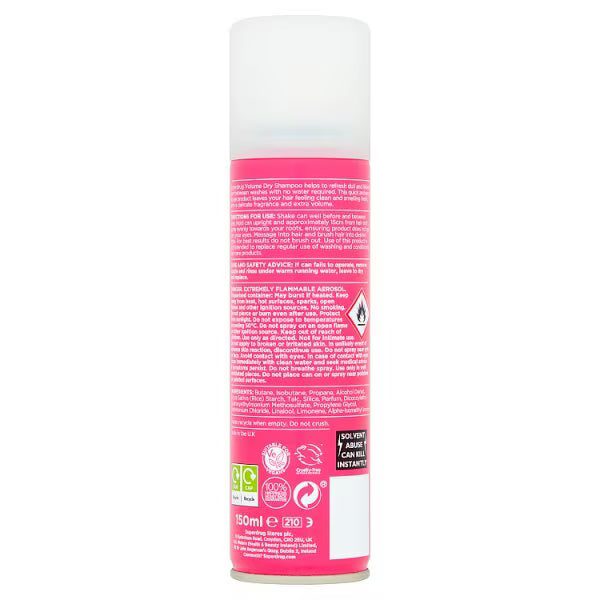Superdrug dry shampoo volume 150ml (British brand)