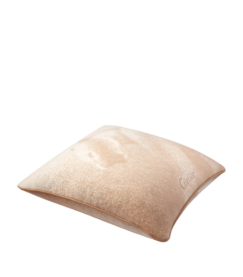 Cartier Panthère Cashmere Cushion 50cm x 50cm - British product