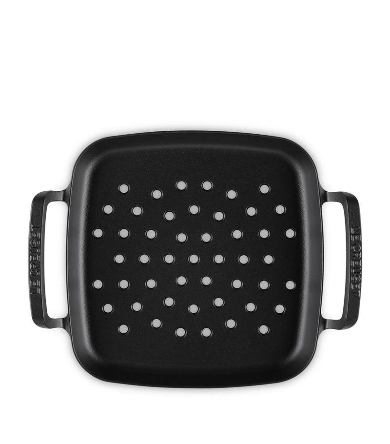 Le Creuset cast iron square grilling basket 30cm, UK version